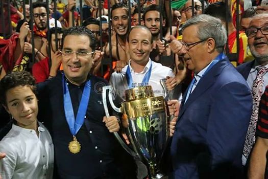 حمدي المؤدب لحظة التتويج باللقب العربي