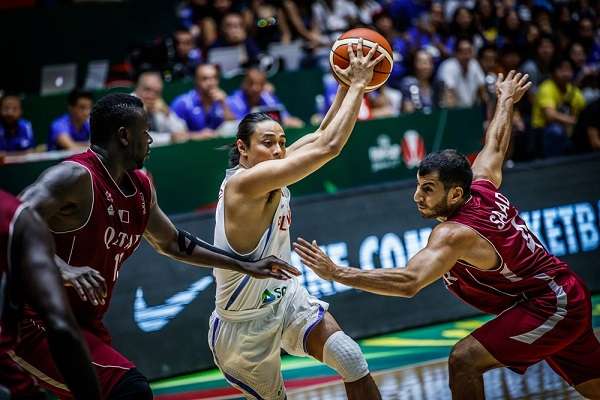 جانب من لقاء قطر والفلبين