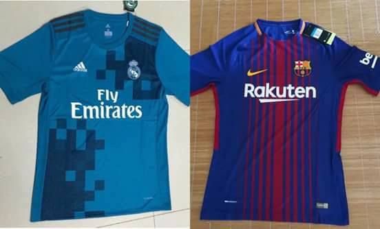 برشلونة بزيه التقليدي وريال مدريد بالفيروزي