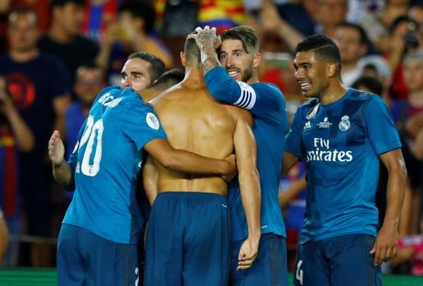 فرحة لاعبي ريال مدريد