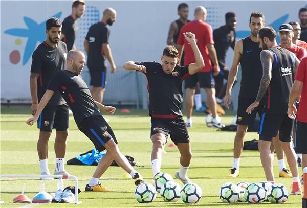 إنييستا في التدريبات