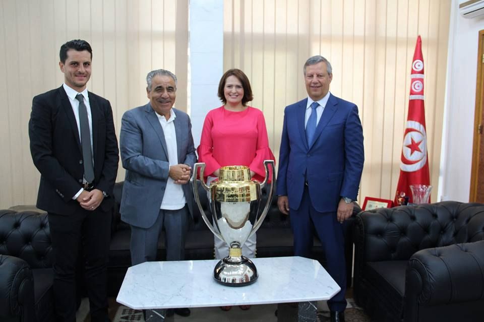لقطة من تكريم وزيرة الرياضة للترجي 
