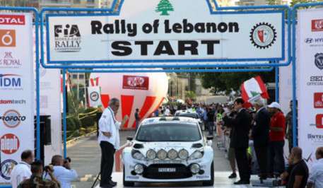 من أحد سباقات رالي لبنان