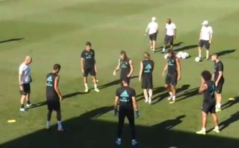 جانب من تدريبات ريال مدريد