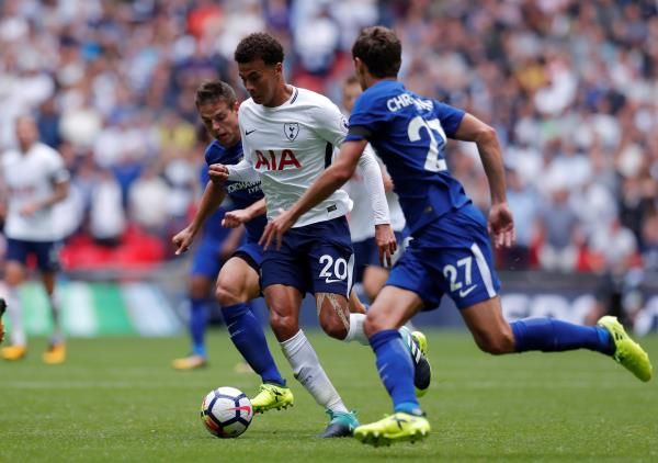 جانب من مباراة توتنهام وتشيلسي