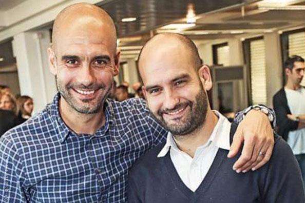 بيري جوارديولا مع شقيقه بيب