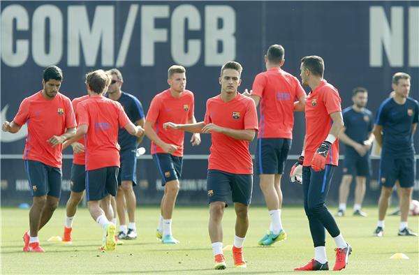 من تدريبات برشلونة