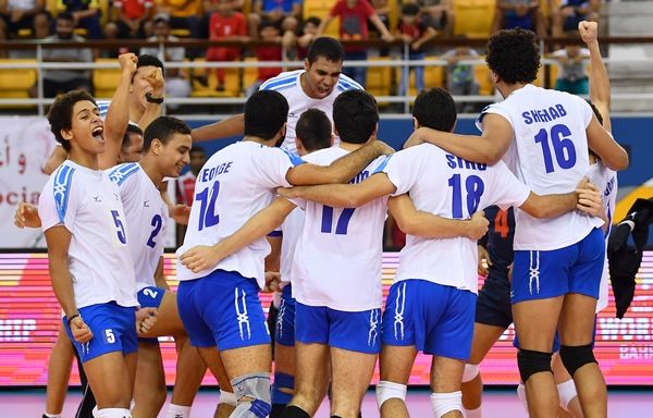 فرحة لاعبي منتخب مصر بعد التأهل على حساب أمريكا