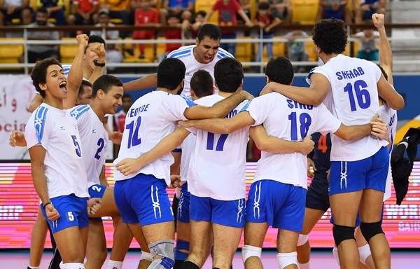 فرحة لاعبي منتخب مصر بعد التأهل على حساب أمريكا