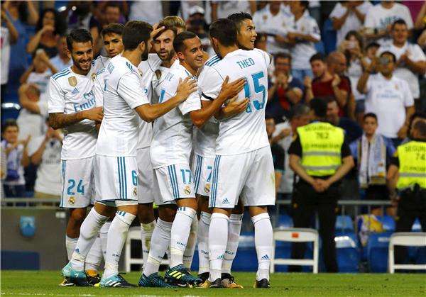 فرحة لاعبي ريال مدريد