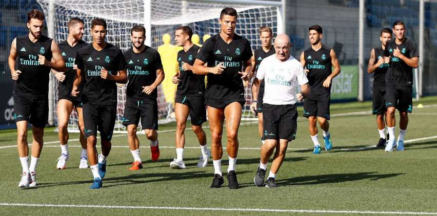 جانب من تدريبات ريال مدريد