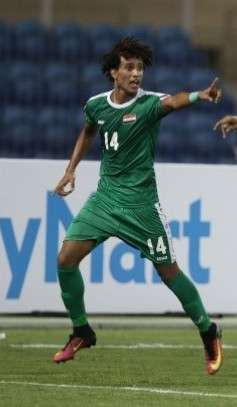 مازن فياض مسجل التعادل للعراق