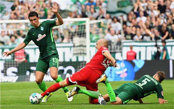 من مباراة بايرن ميونخ و بريمين