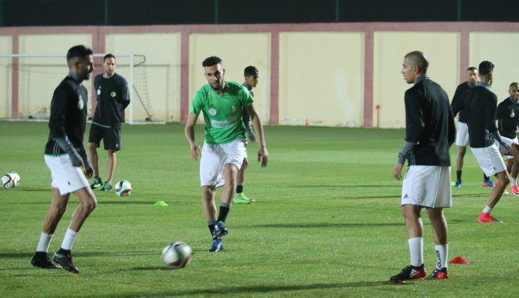 جانب من تدريبات منتخب الجزائر