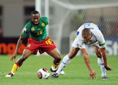 من مباراة الكاميرون والغابون