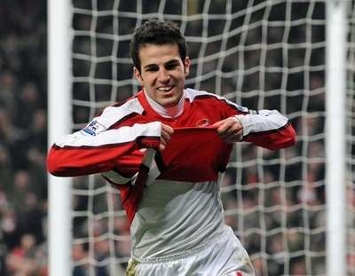 فابريجاس وفرحة هدف التعادل للارسنال