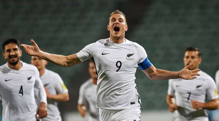 فرحة لاعبي نيوزيلندا