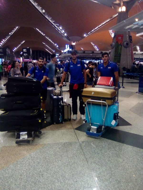 جانب من وصول بعثة المنتخب السوري