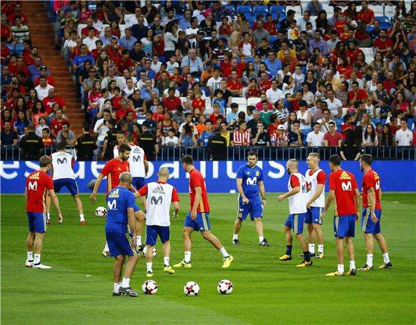 من تدريبات منتخب إسبانيا