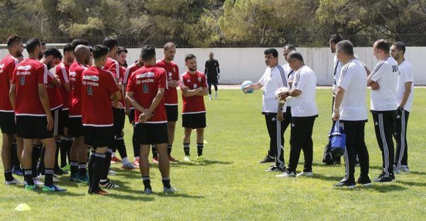 من تدريبات المنتخب الأردني