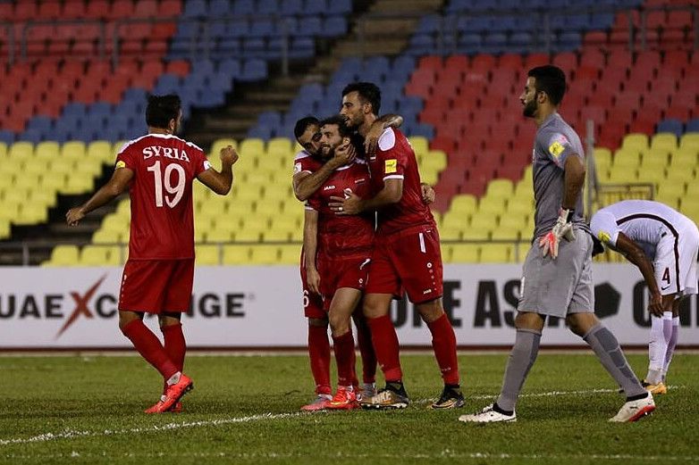 لاعبو منتخب سوريا