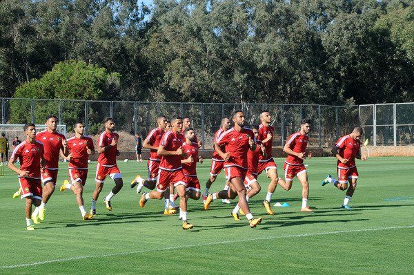 من تدريبات منتخب المغرب 