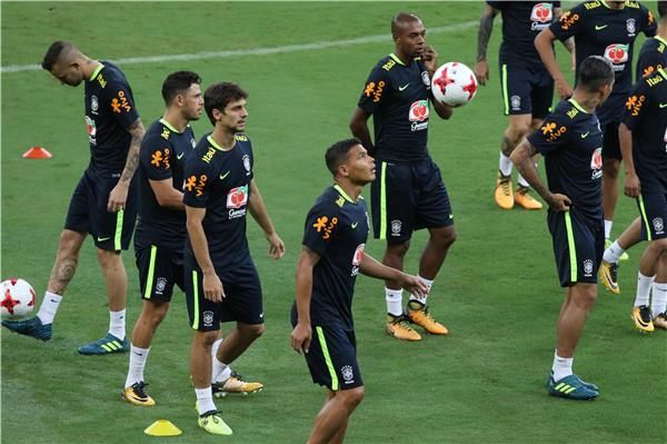 من تدريبات منتخب البرازيل