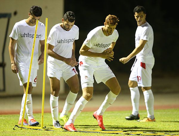 جانب من التدريبات الأخيرة لمنتخب تونس
