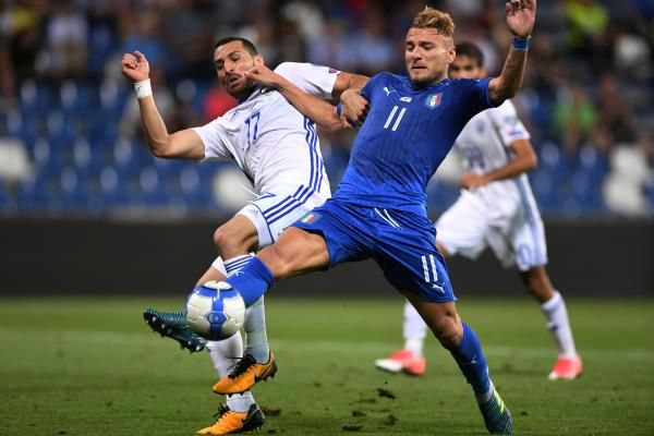 إيموبيلي سجل هدف إيطاليا ضد الكيان الصهيوني