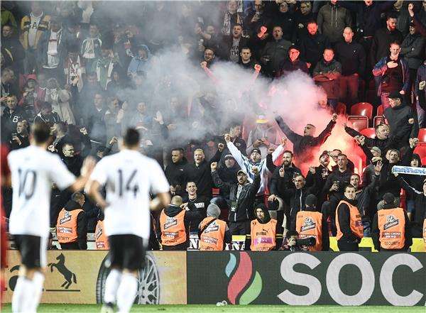 جانب من مباراة ألمانيا والتشيك