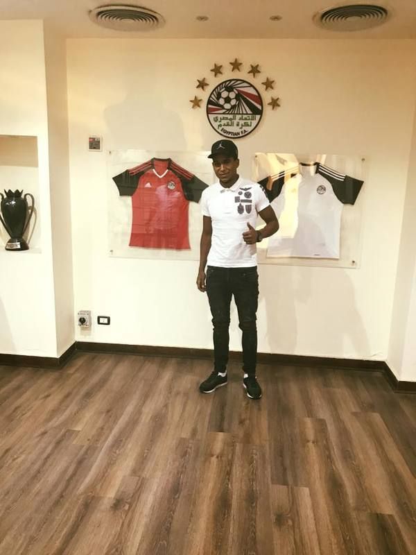 سيف الدين الجزيري في مقر الاتحاد المصري