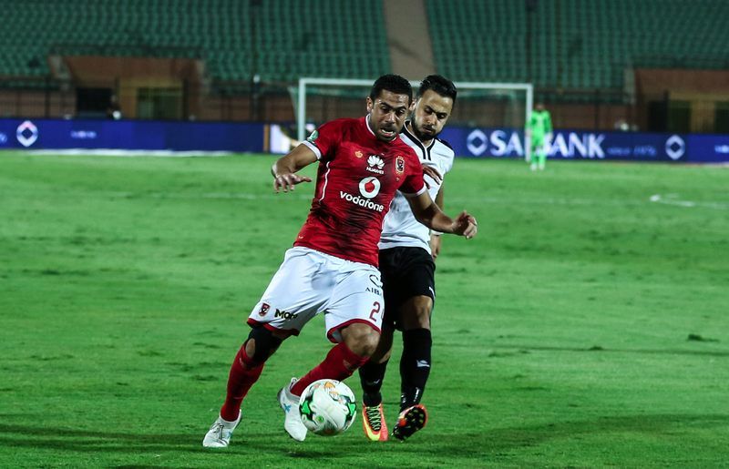 جانب من مباراة الأهلي وطلائع الجيش