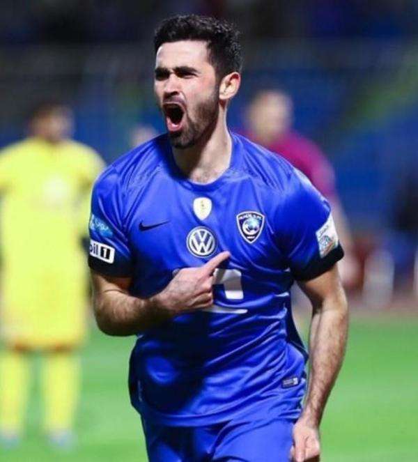 فرحة لاعب الهلال