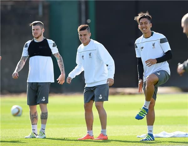 ألبيرتو مورينو في تدريبات ليفربول