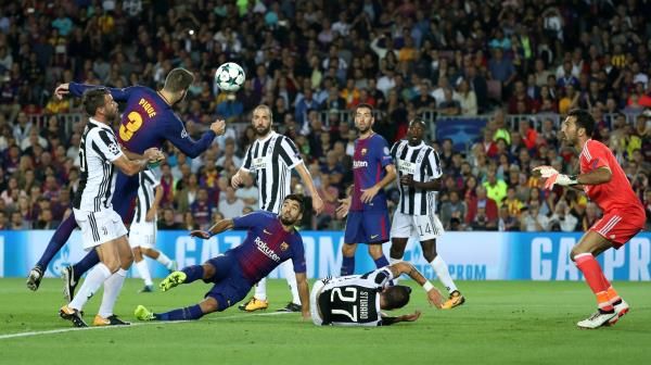 من مباراة برشلونة ويوفنتوس