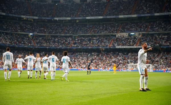 فرحة لاعبي ريال مدريد