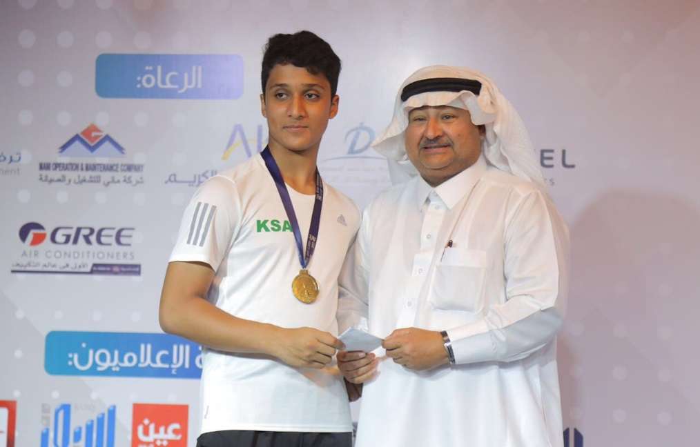 حانب من تكريم البطل السعودي السويق