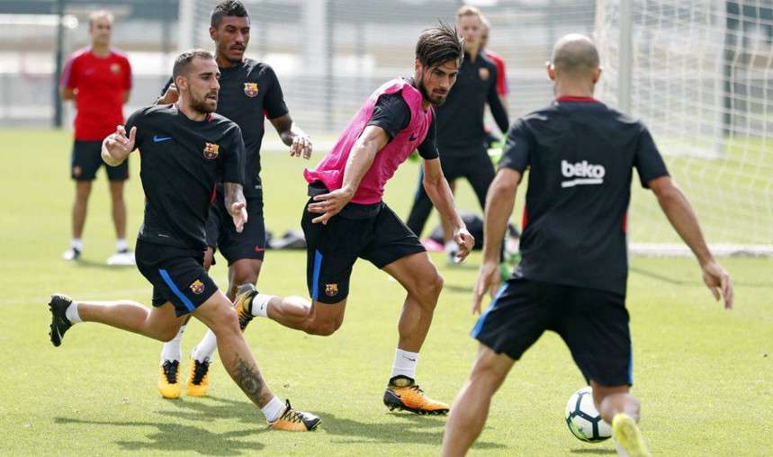 جانب من استعدادات برشلونة