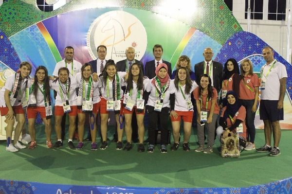 جانب من وفد فلسطين