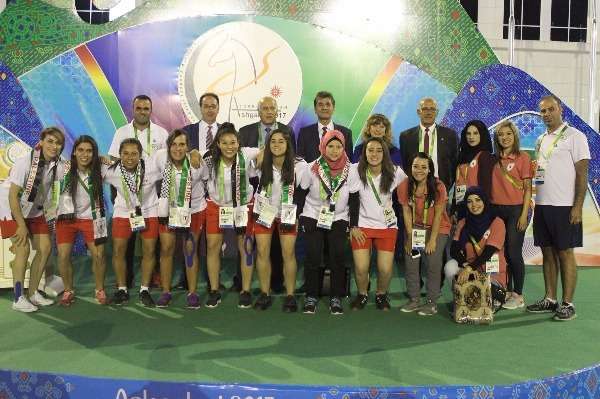 جانب من وفد فلسطين