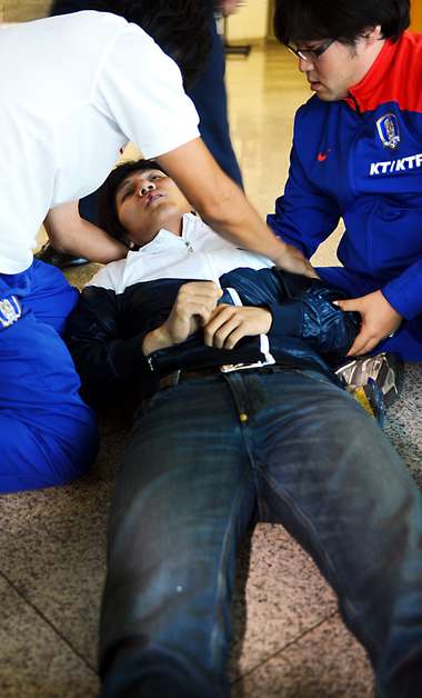 عندما تعرض لحالة إغماء في شهر أكتوبر من العام الماضي