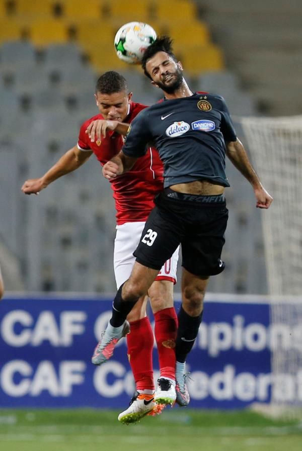 سعد الدين سمير خلال مباراة الذهاب