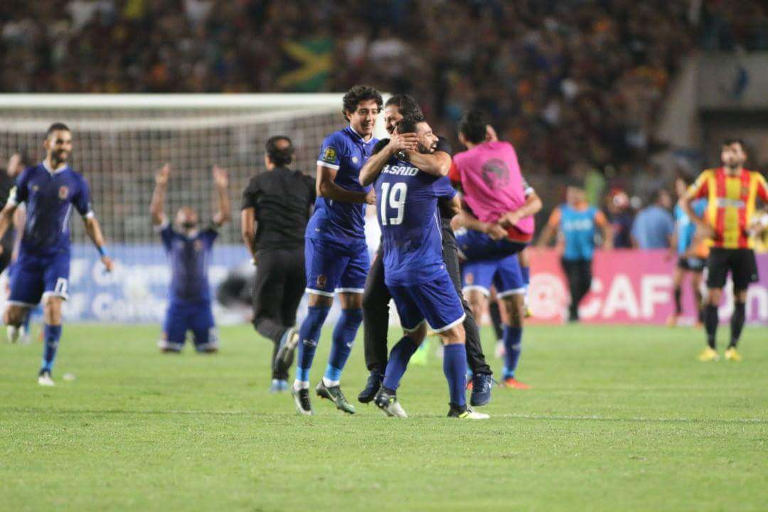 فرحة لاعبي الأهلي