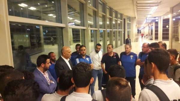 استقبال المنتخب الأردني للناشئين