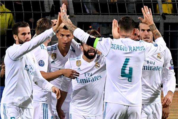 فرحة لاعبي ريال مدريد