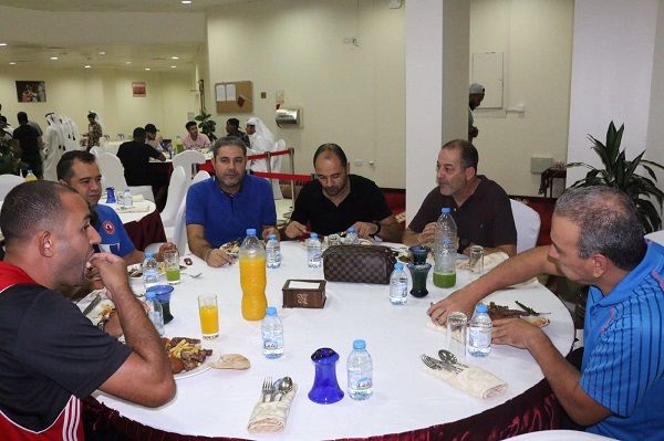 الجهاز الفني في حفل العشاء