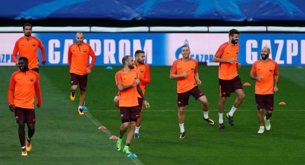 جانب من مران برشلونة