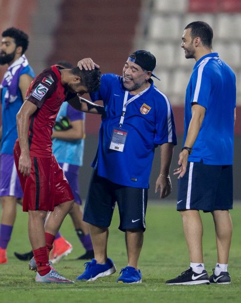 مارادونا من لقاء فريقه الفجيرة