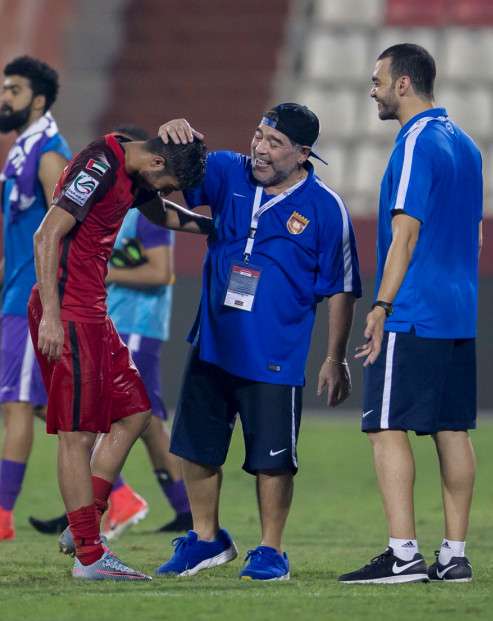 مارادونا من لقاء فريقه الفجيرة