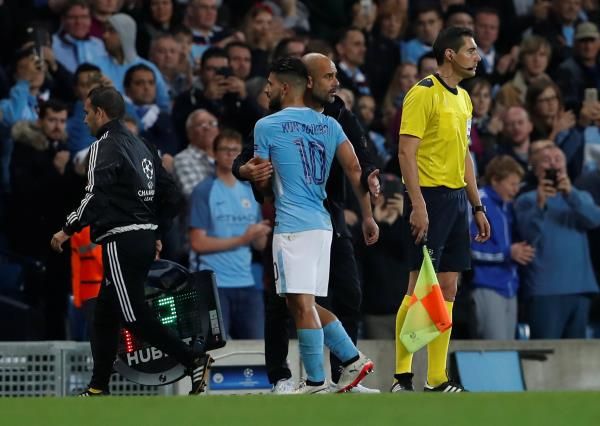 سيرجيو أجويرو مع جوارديولا